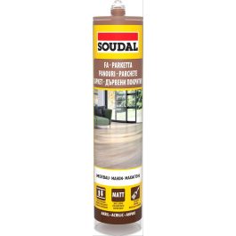 Soudal Parkettatömítő merbau 280ml Festhető/Lakkozható
