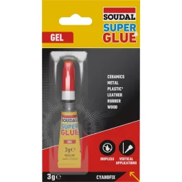 Soudal Cyanofix 84A pillanatragasztó zselés 3g bliszteres