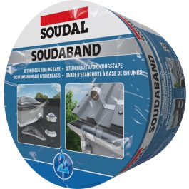   Soudal Soudaband Bitumen barna tetőszigetelő 15cm x 10m RAL8017
