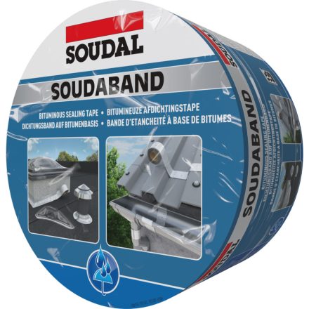 Soudal Soudaband Bitumen barna tetőszigetelő 15cm x 10m RAL8017