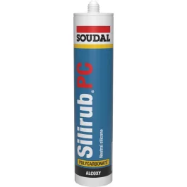   Soudal Silirub PC neutrális szilikon, transzparens 300ml polikarbonát