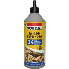 Soudal Vízálló 66A Poliuretán D4 faragasztó 750 g