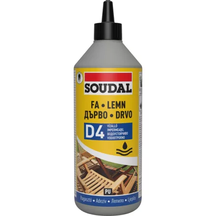 Soudal Vízálló 66A Poliuretán D4 faragasztó 750 g