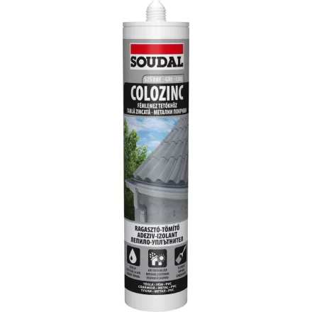Soudal tetőlemez tömítő-Colozinc szürke 290ml