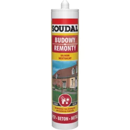 Soudal neutrális szilikon, fekete 280ml