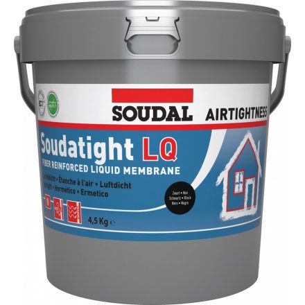 Soudal Soudatight LQ Black, folyékony fólia, 4,5kg