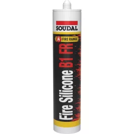   Soudal neutrális szilikon, tűzgátló szürke Fire B1 FR 300ml