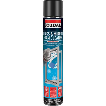 Soudal üveg- és tükörtisztító habspray 750ml 