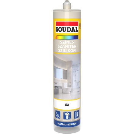 Soudal szaniter szilikon, neutrális bézs 310ml HU/RO/B