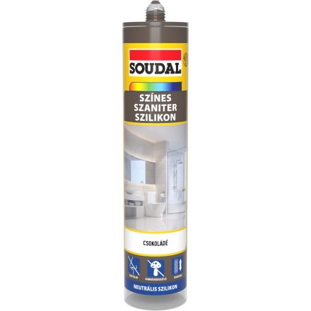 Soudal szaniter szilikon, neutrális csokoládé 310ml H/R/B