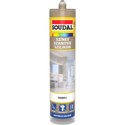 Soudal szaniter szilikon, neutrális karamell 310ml H/R/B