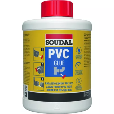 Soudal oldószeres PVC csőragasztó 42A 1l