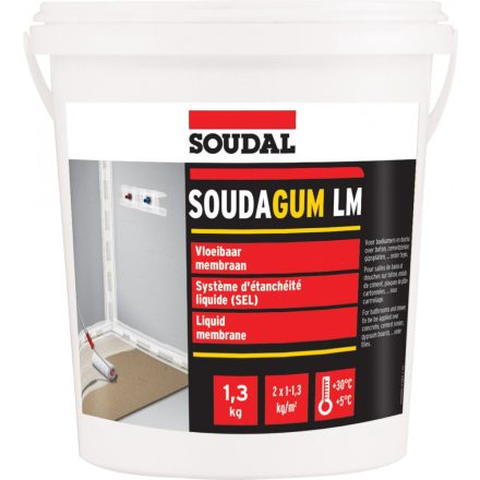 Soudal Soudagum LM Folyékony fólia, diszperziós műgyanta 1,3kg