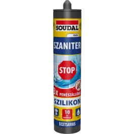 Soudal szaniter szilikon Stop, ecetsavas fehér 280ml