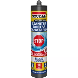 Soudal szaniter szilikon Stop, ecetsavas fekete 280ml