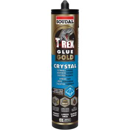   Soudal T-Rex Glue Gold Crystal hybrid szerelőragasztó transparens 290ml