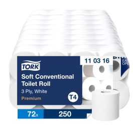   Tork Premium kistekercses WC papír, soft T4 3 rétegű, fehér, 9x8 (28m) SCA110316