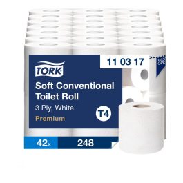   Tork Premium kistekercses WC papír, soft T4 3 rétegű, fehér, 7x6 (35m) SCA110317