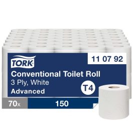   Tork Premium kistekercses WC papír T4 3 rétegű, fehér, 7x10 (19,35 m) SCA110792