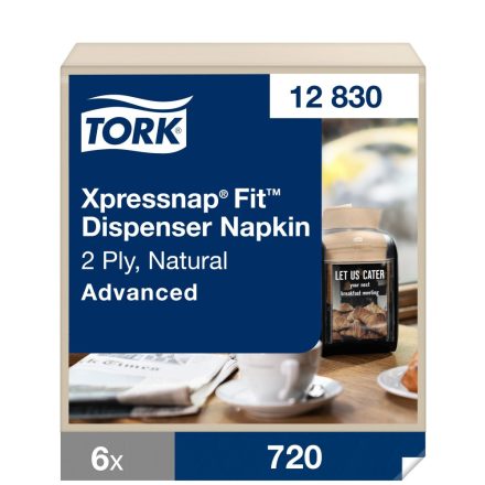 Tork Xpressnap Fit adagolós éttermi szalvéta N14 2 rétegű, natúr, 120lap SCA12830