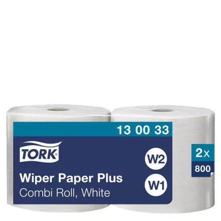 Tork tekercses kéztörlő plusz W1/W2 Advanced 2 rétegű, fehér 82%, 25,5 cm 264 m 2 rétegűolls x 800 lap SCA130033