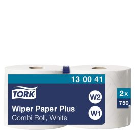   Tork tekercses kéztörlő plusz, kombi W1/W2 2 rétegű, fehér, 2x255m SCA130041