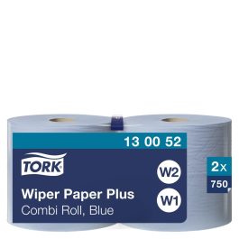   Tork tekercses kéztörlő plusz, kombi W1/W2 2 rétegű, kék, 2x255m SCA130052