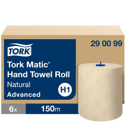 Tork Advanced Matic tekercses kéztörlő H1 2 rétegű, natúr, 6x150m SCA290099