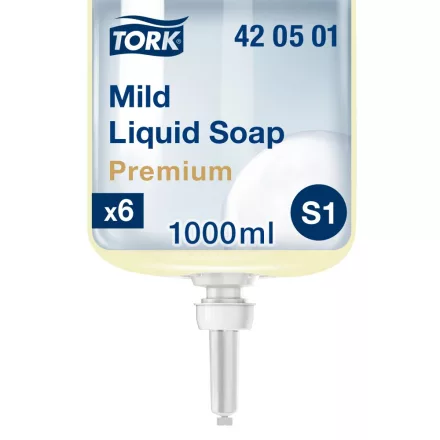 Tork Premium kézkímélő folyékony ipari szappan S1 gyöngyházfényű, 1 liter SCA420501