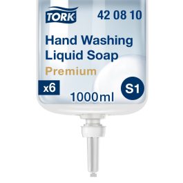   Tork Premium Extra Hygiene folyékony ipari szappan S1 színtelen, 1 liter SCA420810