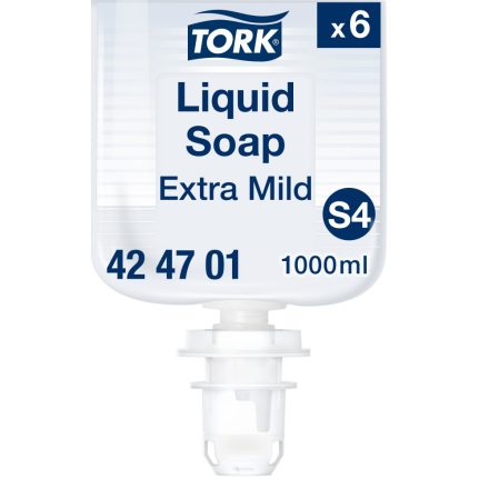 Tork extra kézkímélő folyékony ipari szappan, S4 fehér, 1 liter SCA424701