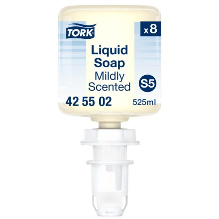 Tork mini kézkímélő folyékony ipari szappan, S5 halványsárga, 525 ml SCA425502