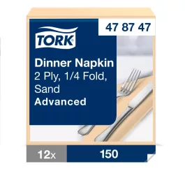   Tork Dinner éttermi szalvéta Advanced csontszín 2 rétegű, 39x39 SCA478747
