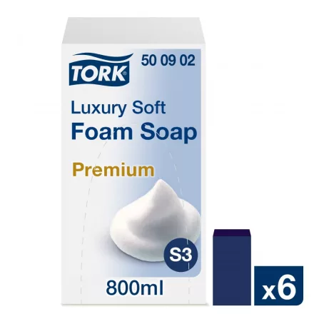 Tork Premium ipari habszappan luxus S3 színtelen, 800ml SCA500902