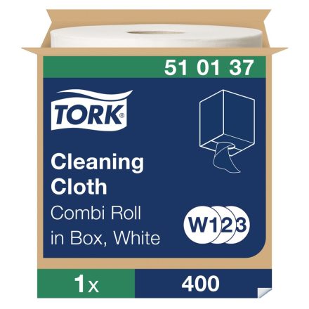 Tork tekercses kéztörlő, dobozos kombi W1/W2/W3 1 rétegű, fehér, 1x152 m SCA510137