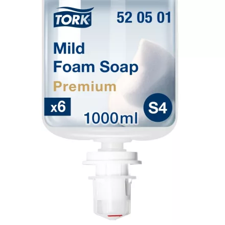 Tork Premium kézkímélő ipari habszappan S4 fehér, 1 liter SCA520501