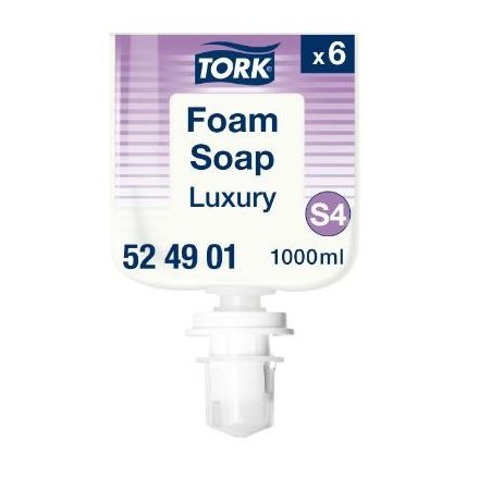 Tork Luxus ipari habszappan S4 fehér, illatosított 1000 ml 2500 adag SCA524901