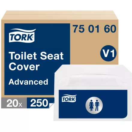 Tork Advanced WC ülőke takaró V1 1 rétegű, fehér, 250lap/csomag SCA750160