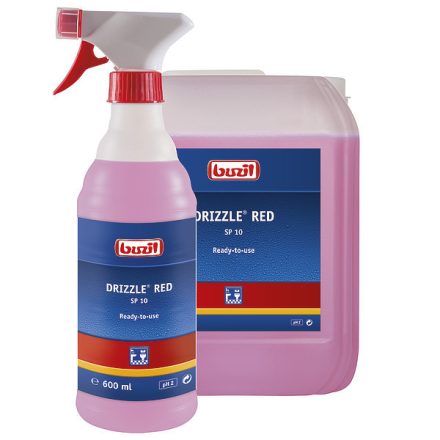 Buzil Drizzle red savas szaniter napi tisztítószer, 10 liter