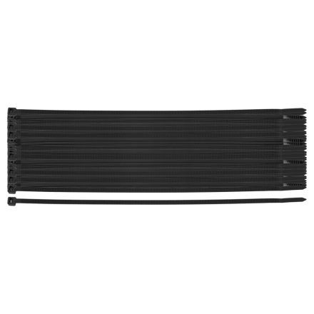 Neo kábelkötegelő, gyorskötöző, Extreme, UV álló, fekete, 4,8x300mm, (100db/csomag)