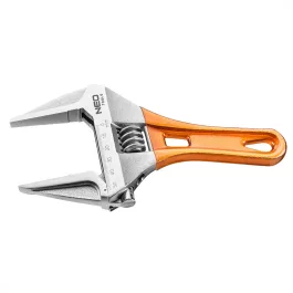   Neo állítható villáskulcs, csavarkulcs rövid, 185mm, 0-53mm