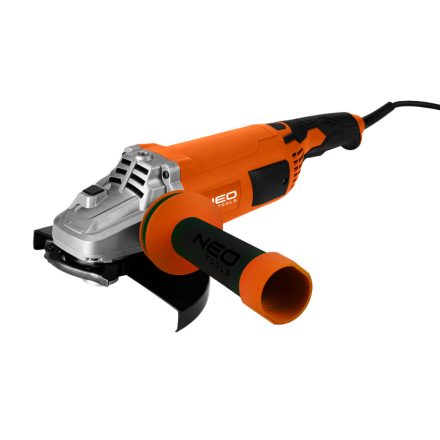 Neo sarokcsiszoló, 3000W, 230mm, 3m-es gumikábel, 3 állású markolat, gyorszáras rögzítőanya