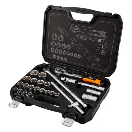   Neo dugókulcs és hajtószár készlet, matt felület (25db/készlet)