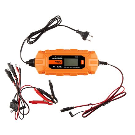Neo automatikus akkumulátortöltő 4A/70W, 3-120Ah, savas / AGM / GEL akkumulátorokhoz