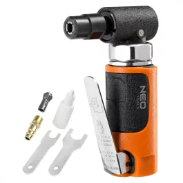   Neo pneumatikus derékszögcsiszoló, sarokcsiszoló 1/4" 1/8", 6mm/3mm, 20 000 rpm