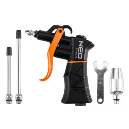   Neo pneumatikus lefúvópisztoly, nagy teljesítményű, cserélhető fejekkel