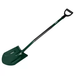 Verto ásó élezett, fém nyél, műanyag markolat