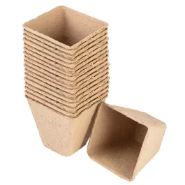 Verto palántázó doboz, papír, 8x8x7,8cm (18db/csomag)