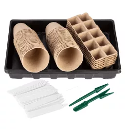   Verto palántázó doboz+ tálca készlet, papír (88db/készlet)