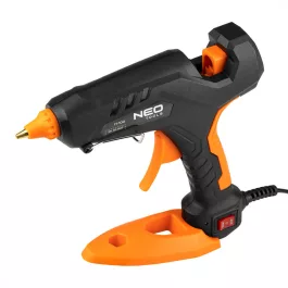   Neo készlet: ragasztópisztoly 11 mm, 60/100w, 12 ragasztóbetét, 3 ujjvédő, textil tok
